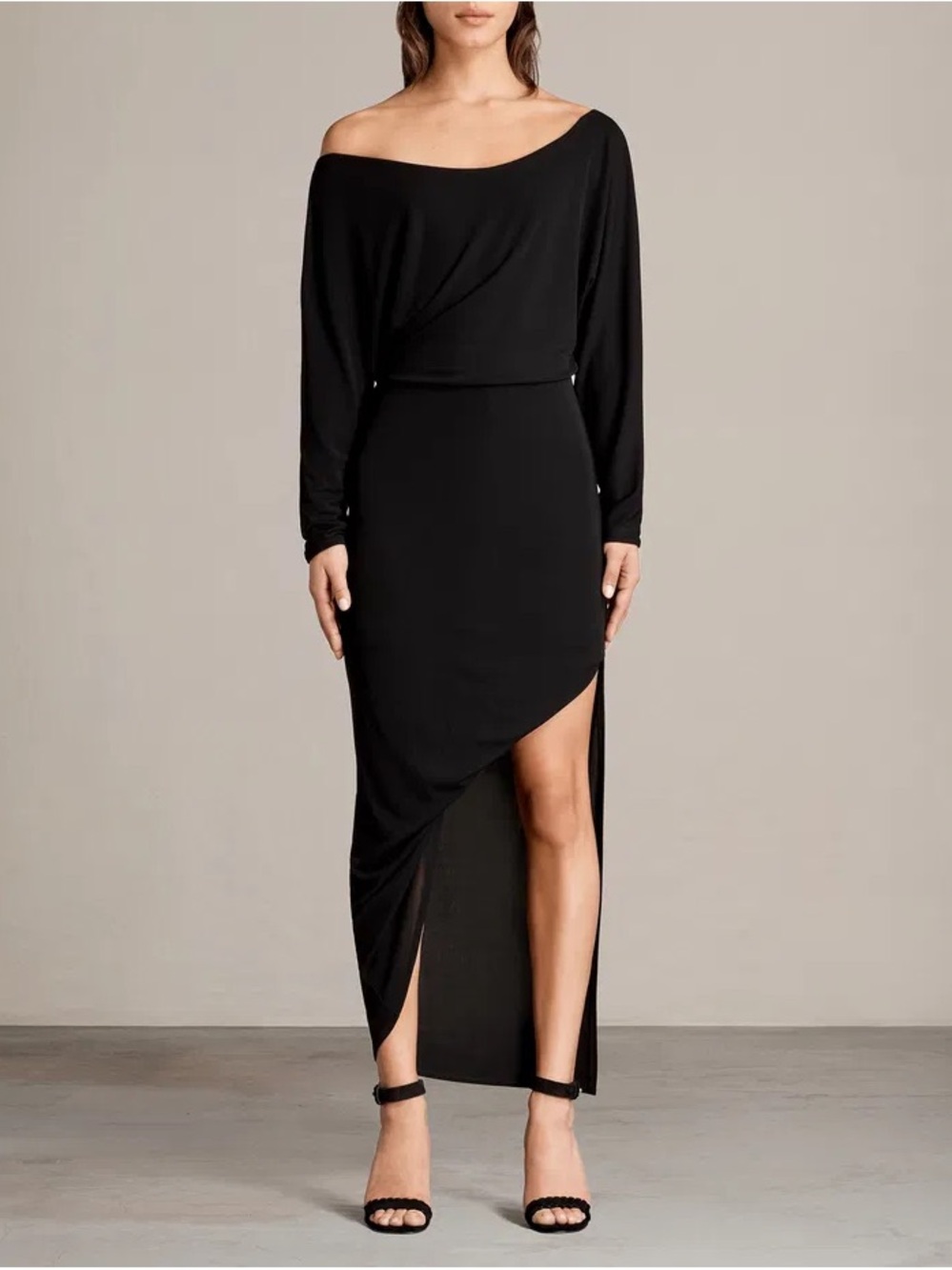 ALLSAINTS Evon Women’s Relaxed Black Dress Size Large